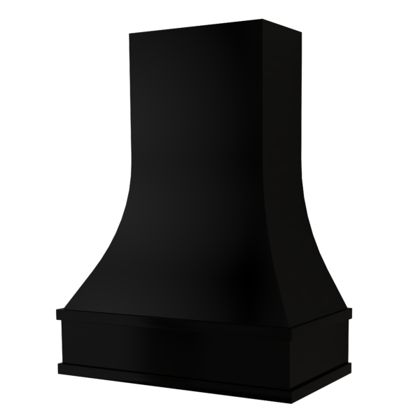 Curved Heritage Range Hood - Black