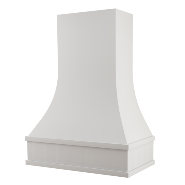 Curved Heritage Range Hood - White