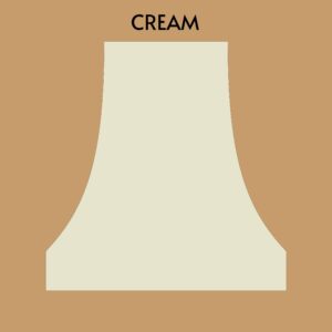 Cream finish option for custom range hoods