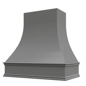 Curved Heritage Range Hood – Gray