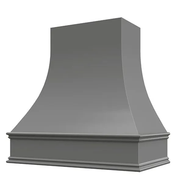 Curved Heritage Range Hood - Gray