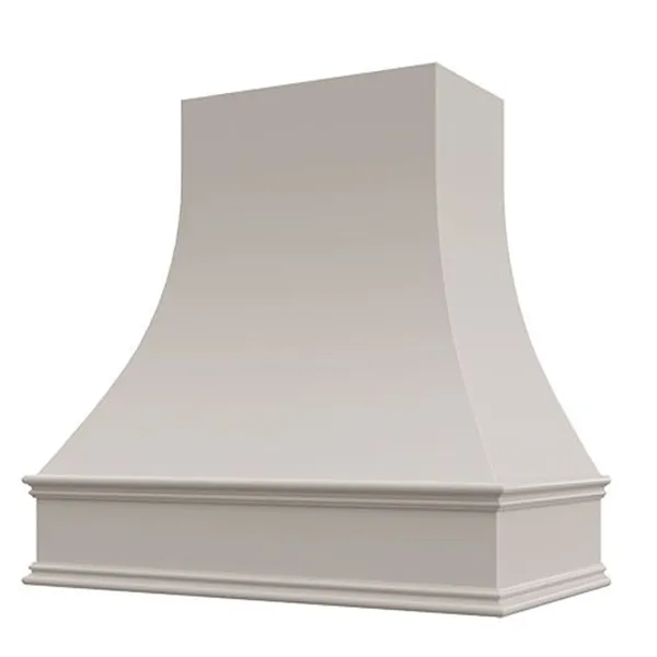 Curved Heritage Range Hood - Light Gray