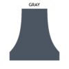 Curved Heritage Range Hood - White - Gray - +$400