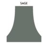 Curved Heritage Range Hood - White - Sage - +$400