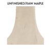 Curved Heritage Range Hood - White - Unfinished (ready to stain or paint)