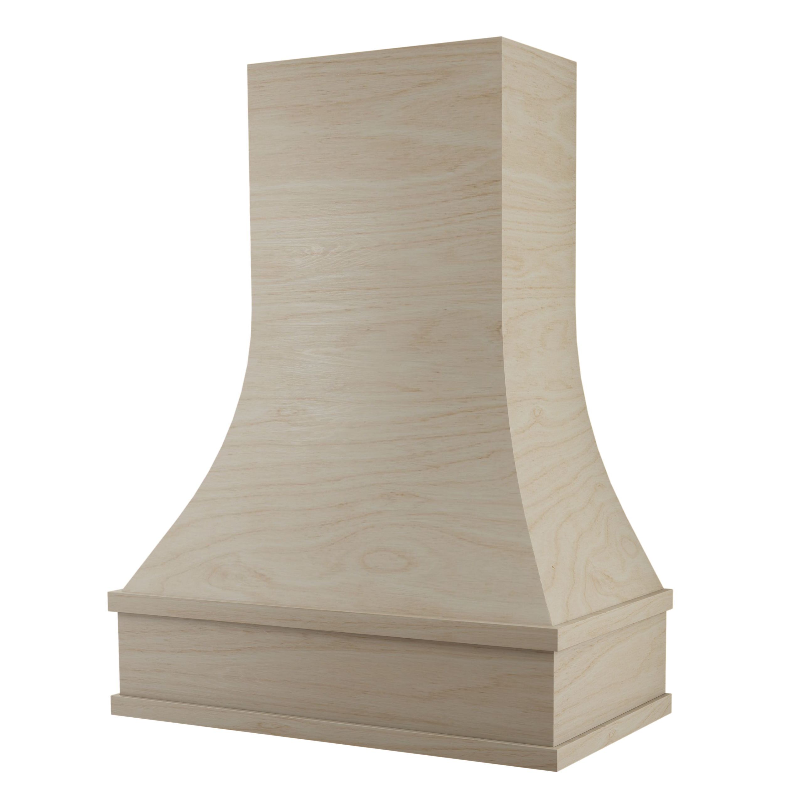 Heritage wood range hood unfinished