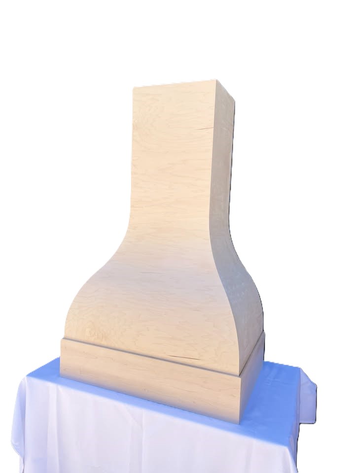 Bell Full Maple Trimmed Range Hood