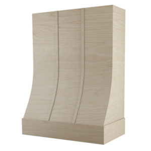 Canopy Full Maple Trimless Strap Range Hood