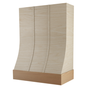 Canopy Maple / White Oak Trimless Strap Range Hood