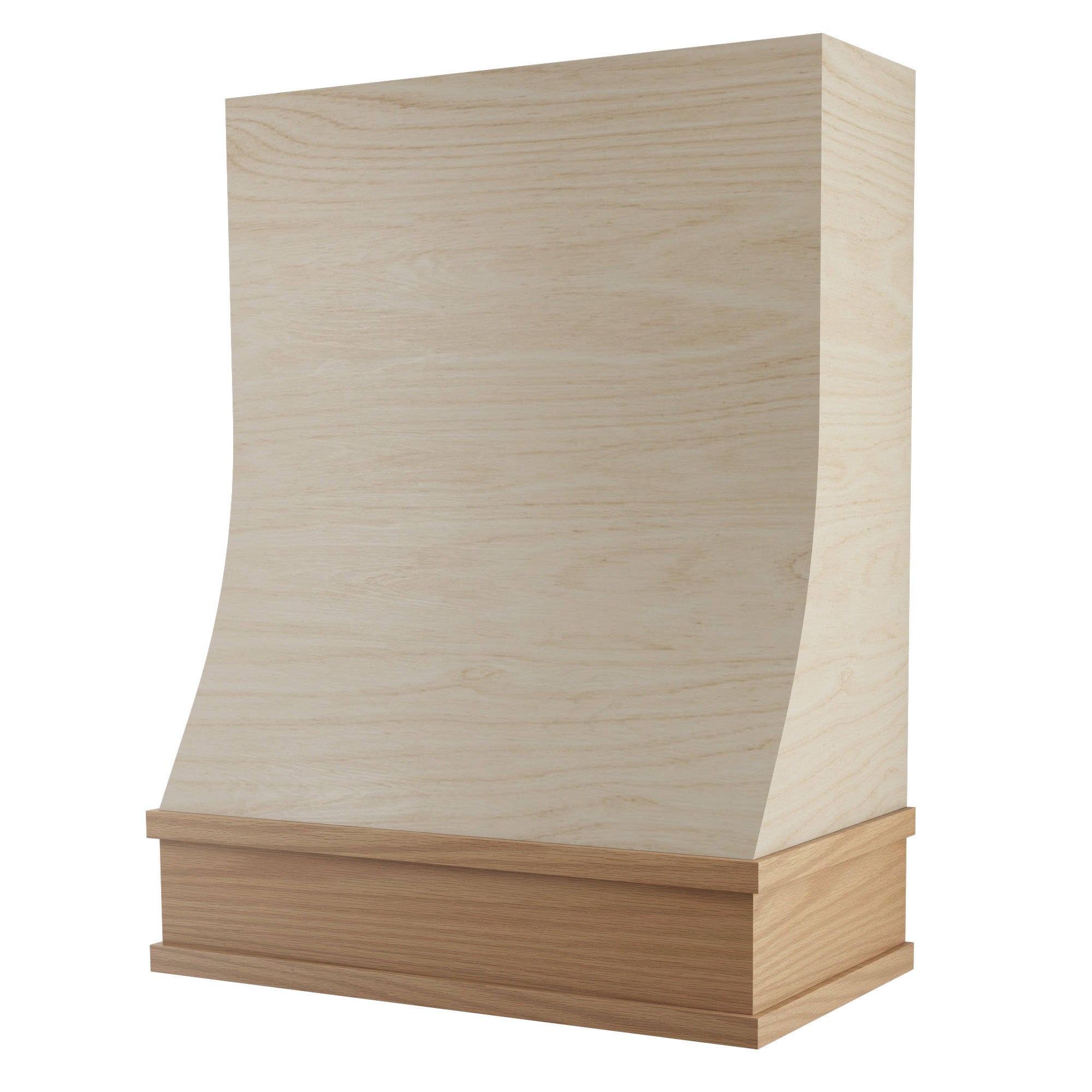 Canopy Maple / White Oak Trimmed Range Hood