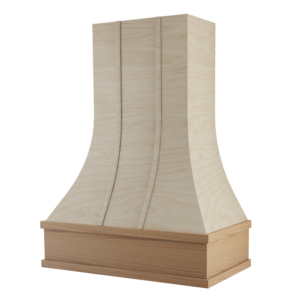 Heritage Maple / White Oak Trimmed Strap Range Hood