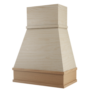 Pyramid Maple / White Oak Trimmed Range Hood